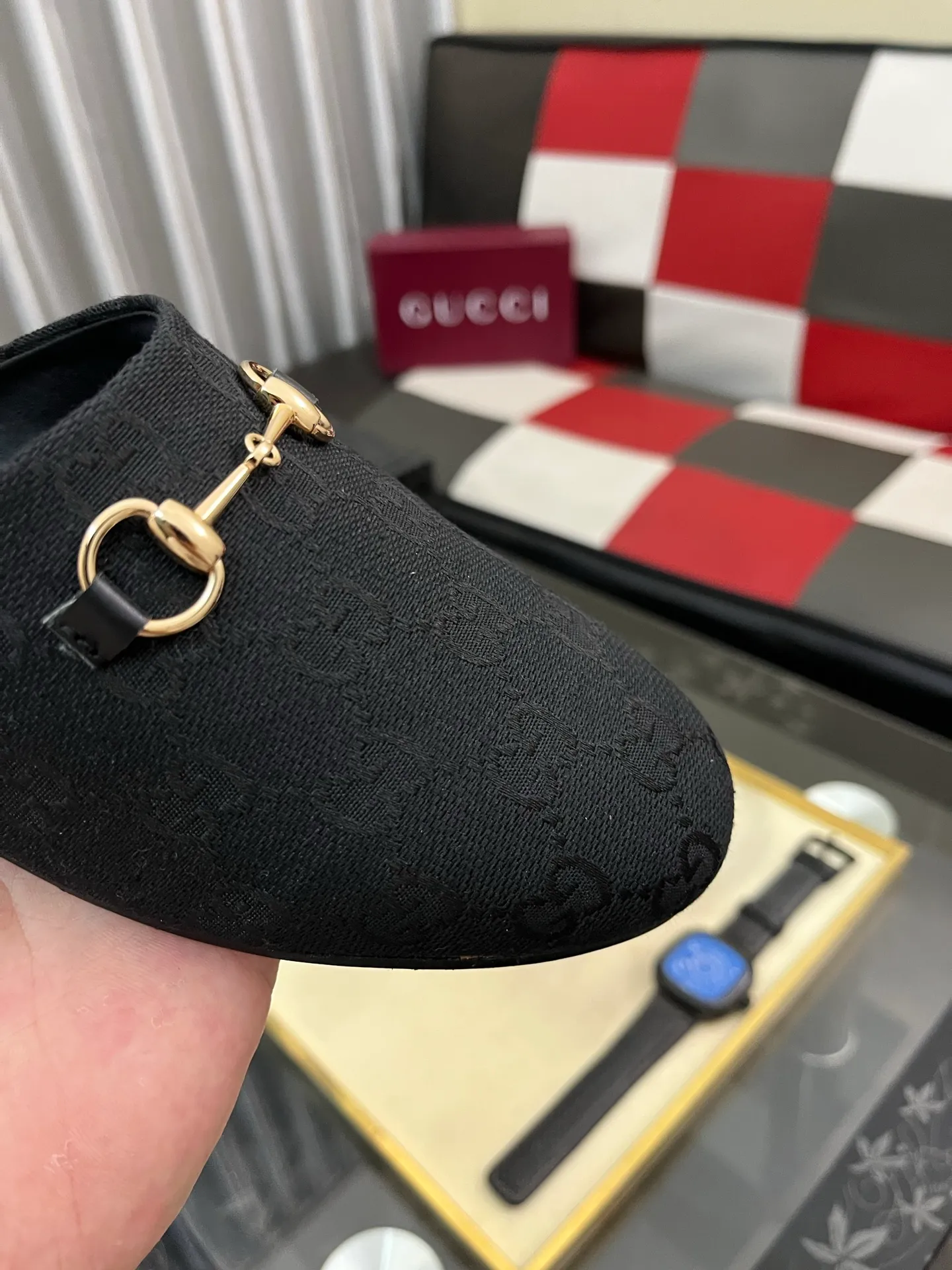 Men's shoes 💰480⌚️⌚️[Gucci] 2024 new season half-slip men's shoes, made of Italian imported first-layer frosted cowhide➕sheepskin lining, original hardware buckle, original combination wear-resistant outsole, real shot 🎬 Very comfortable on the feet, size 36-44